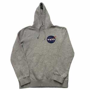 Gray NASA Hoodie Unisex Men Size Small Cozy Comfy Casual